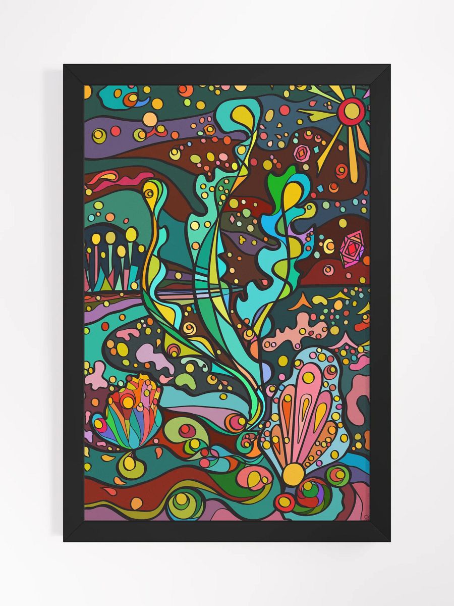 Vibrant Abstract Fusion Framed Poster – Resort Night product image (5)