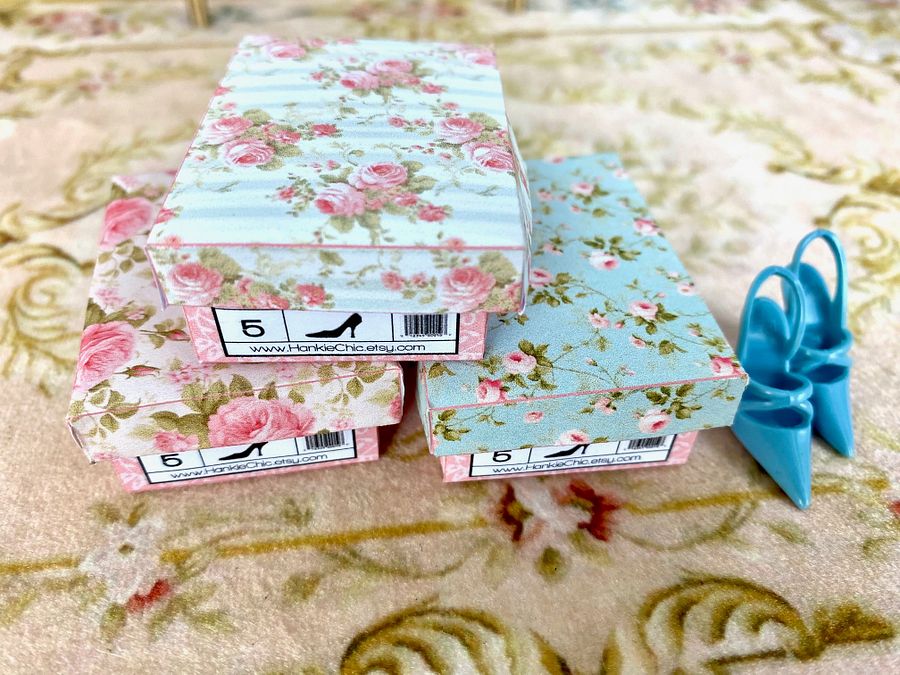 1:6 scale printable PDF shoeboxes for 12