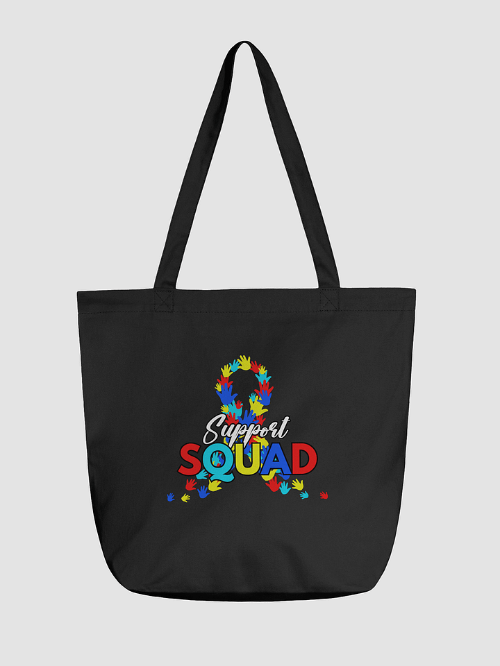 Colorful Handprint Support Squad Tote Bag product image (1)