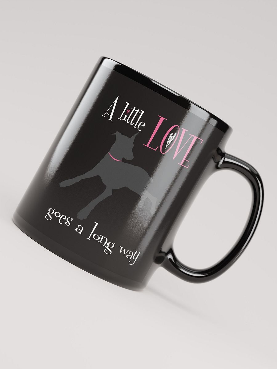 A little Love goes a long way, black glossy Mug product image (8)