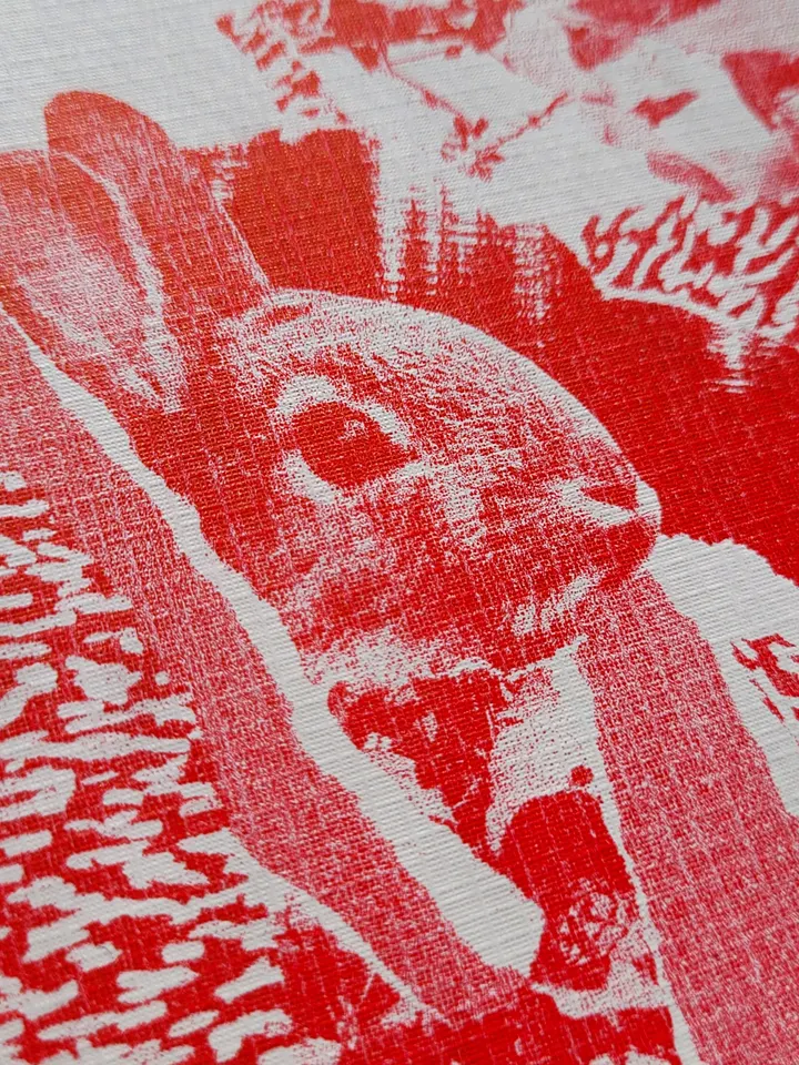 Bunny Collage Riso Print product image (2)