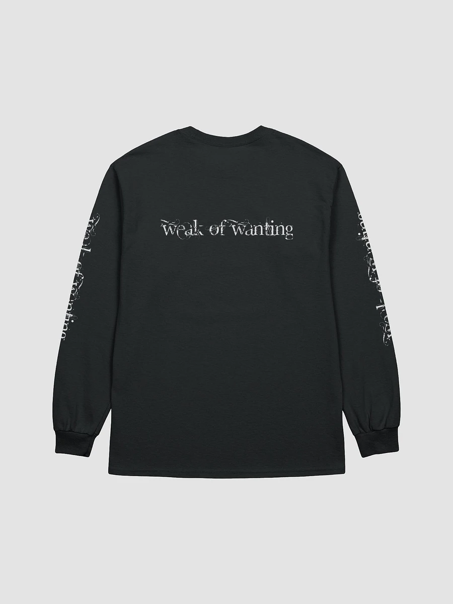 Weak Of Wanting 'Dark Bride' Reversed Long Sleeve T-Shirt (Front, Back & Sleeve Print) product image (4)