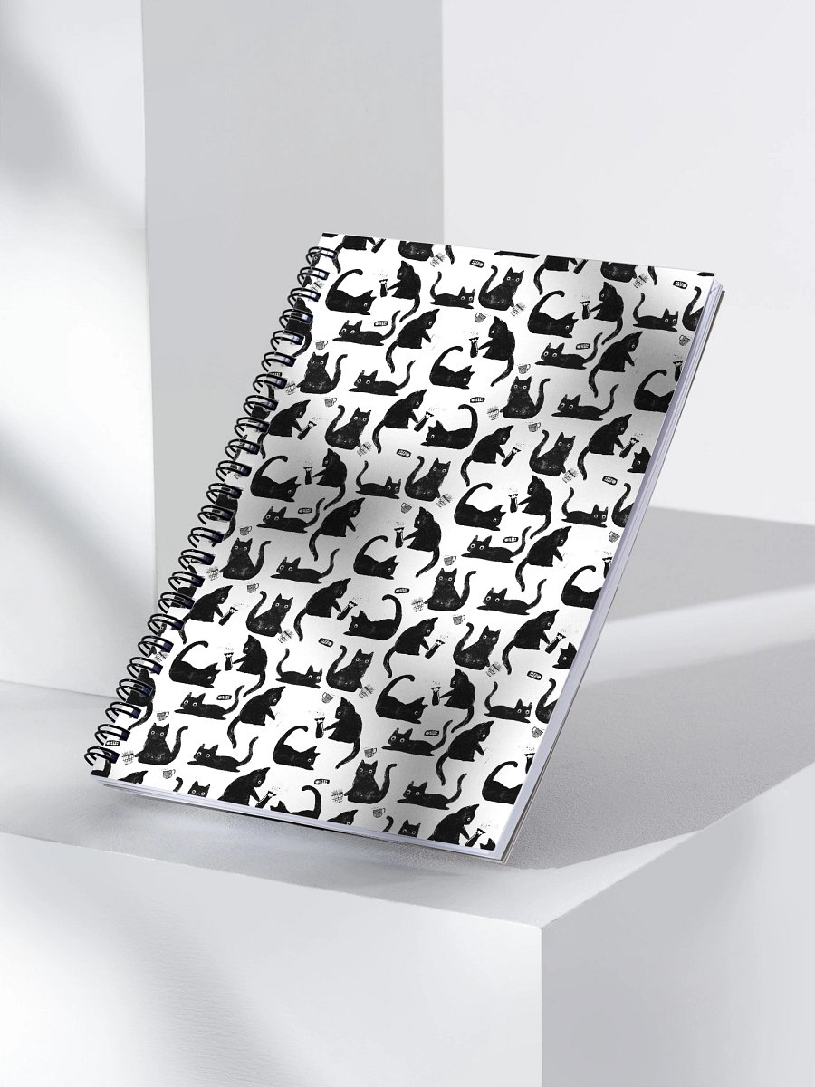 Bad Cats Knocking Stuff Over Pattern Notebook product image (3)