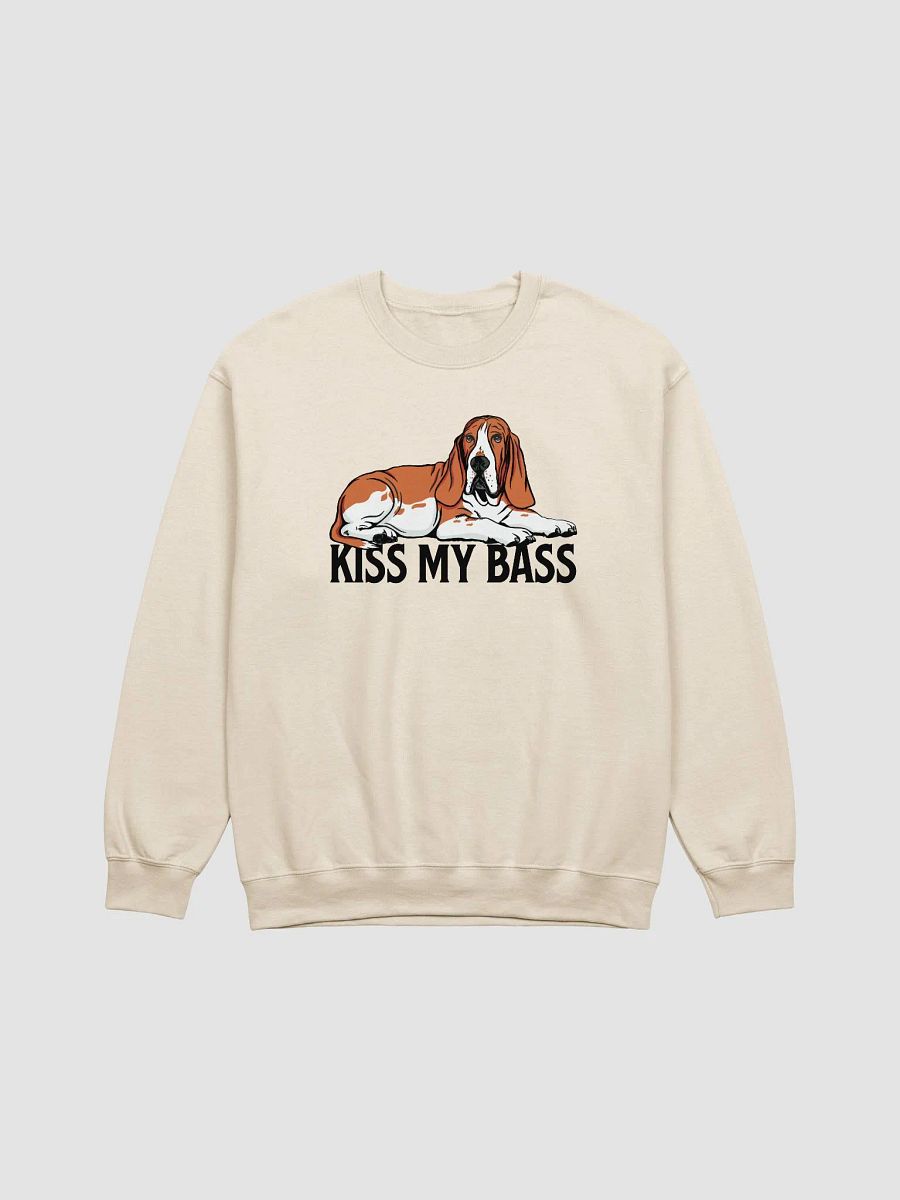 Kiss My Bass Sweatshirt | Funny Shirt for Basset Hound(Red) Owners product image (21)