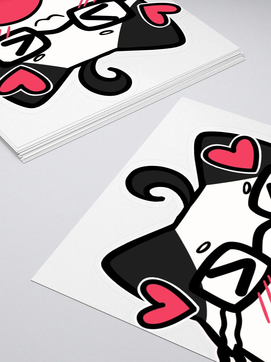 JPAG_Grey cat Heart emote sticker product image (4)