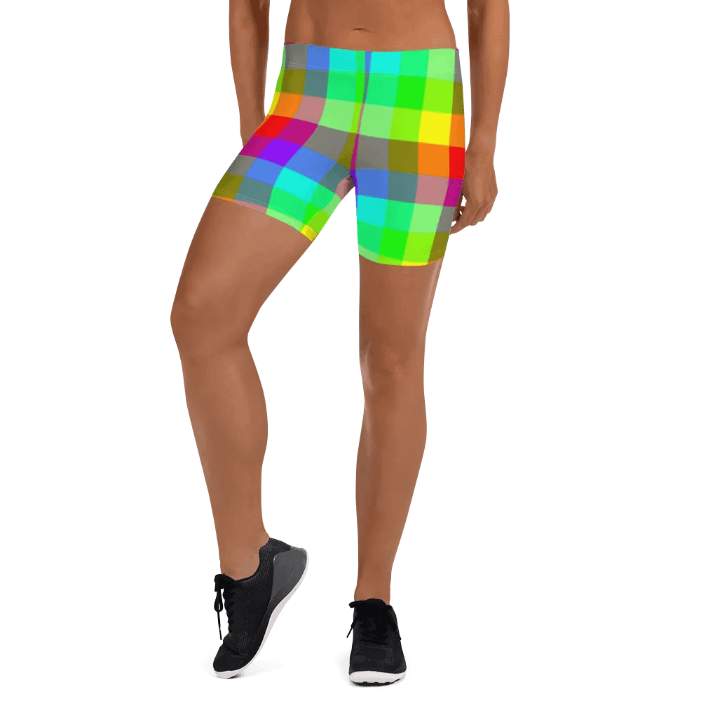 Rainbow Checkers Shorts product image (8)