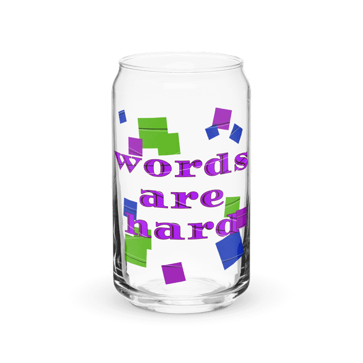 words are hard glass product image (2)