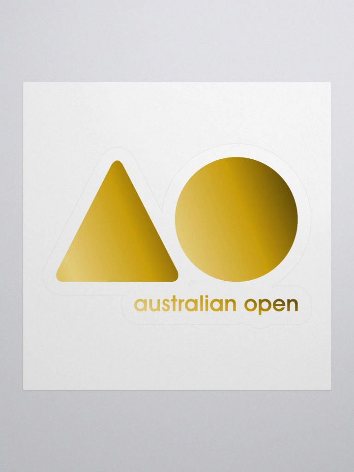 Australian open Gradient Gold Kiss Cut Stickers product image (1)