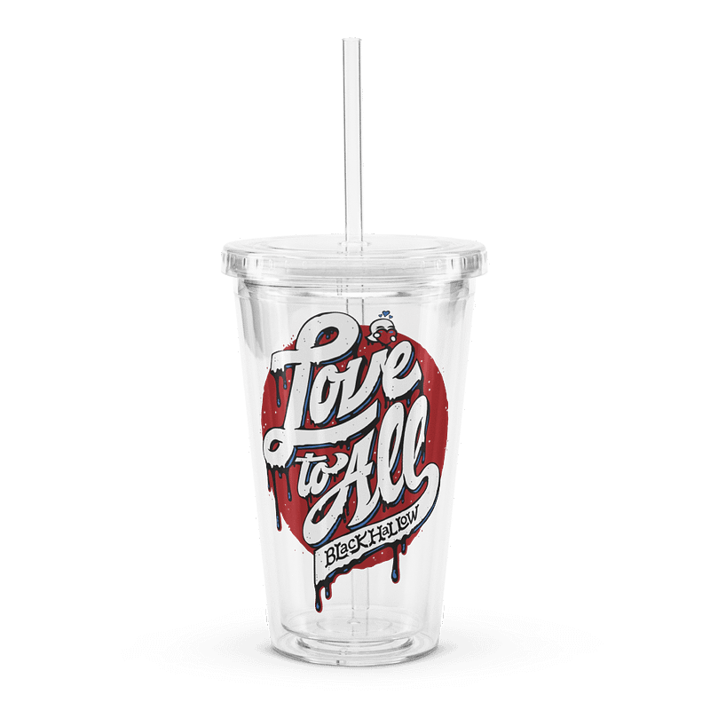 L2A Plastic Insulated Tumbler - Red Splash