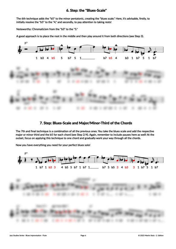 7 Steps to the perfect Blues-Solo - Flute product image (6)
