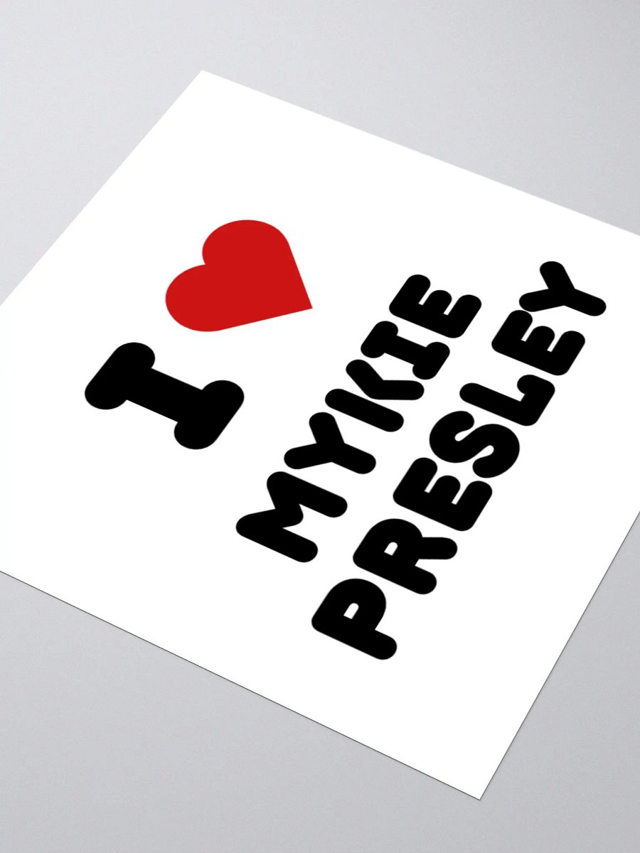 I <3 Mykie Presley Sticker product image (3)