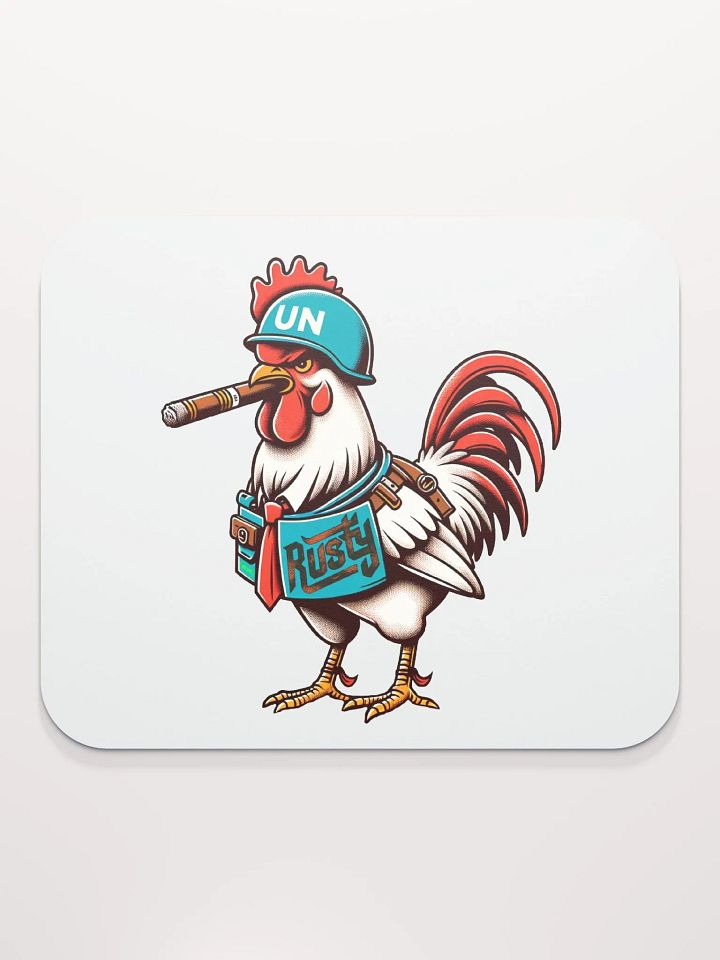 White Rusty the Rooster Classic Mousepad! product image (2)