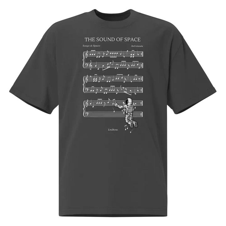The Sound of Space - (Black Version) - Oversized Tee product image (1)
