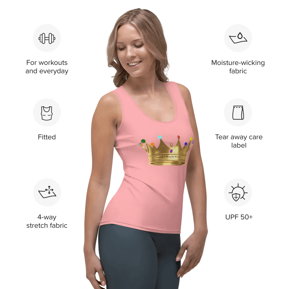 Queendom Beautiful Women Crown Tank Top/Pink (TM) product image (4)