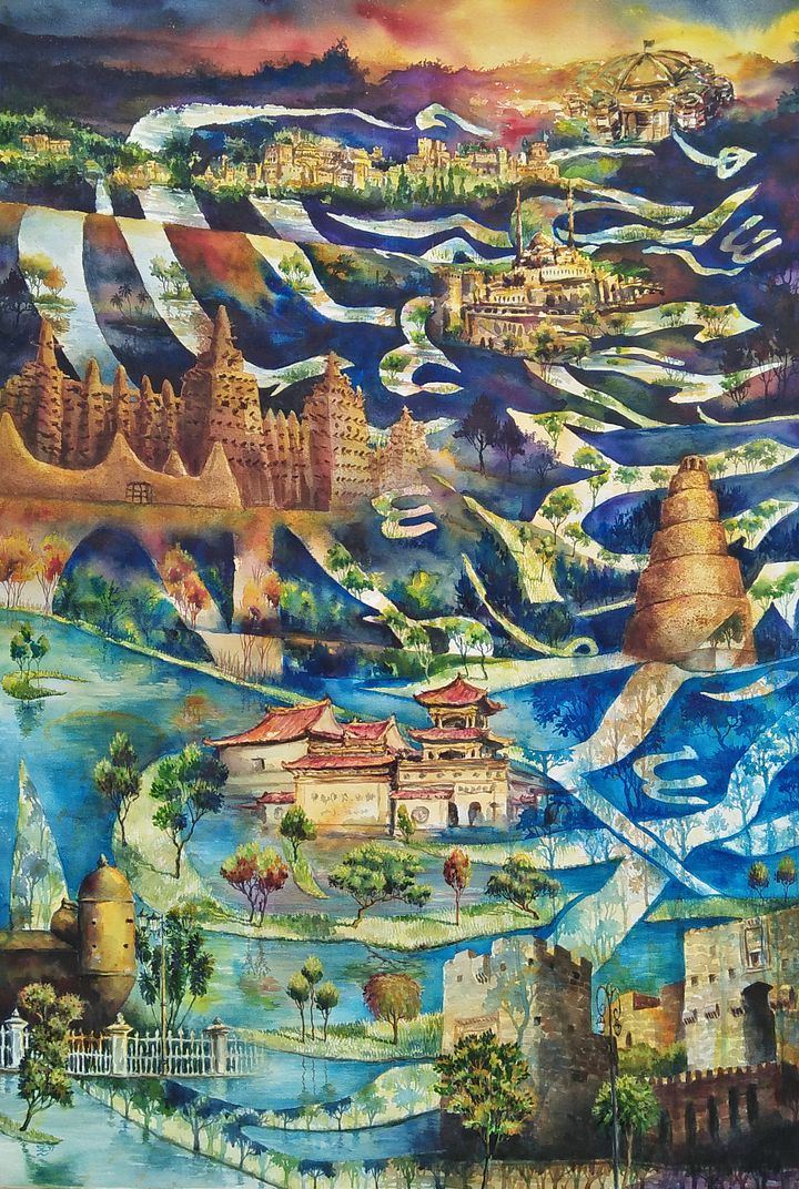 "Shahada Unites Ummah" Painting by Deni Je product image (1)