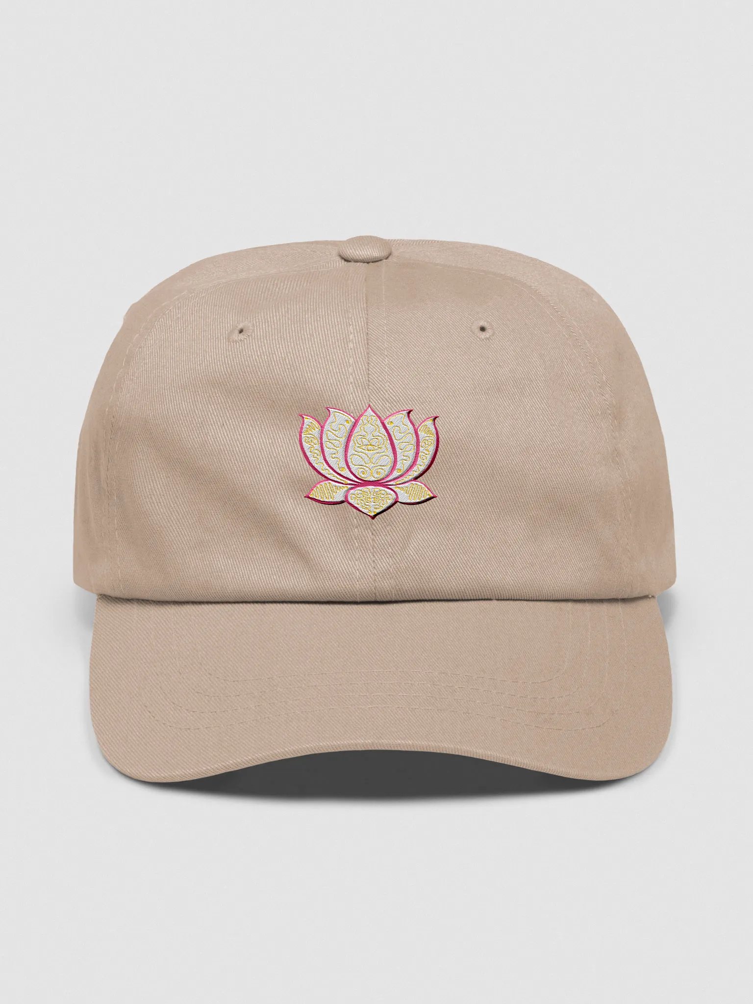 Lotus Bloom Embroidered Dad Hat product image (1)