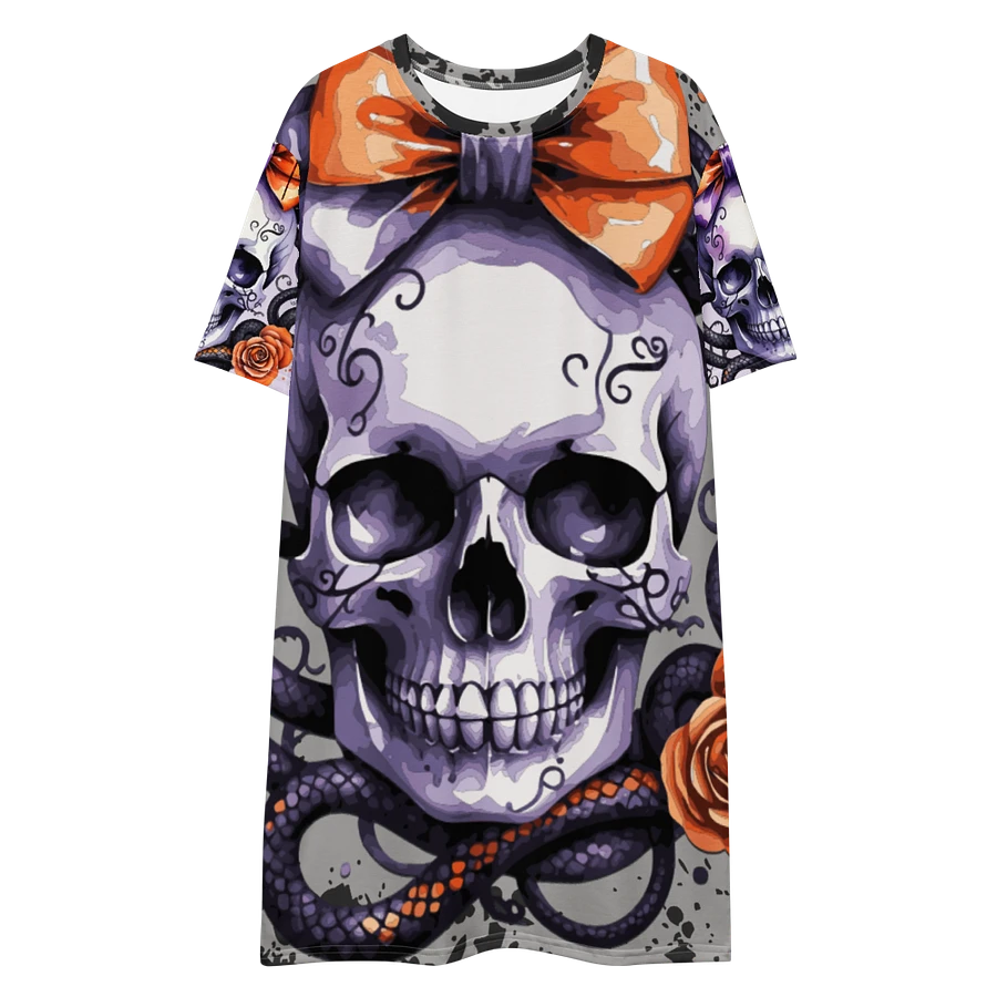 Coquette Style Skull and Snake T-Shirt Dress product image (10)