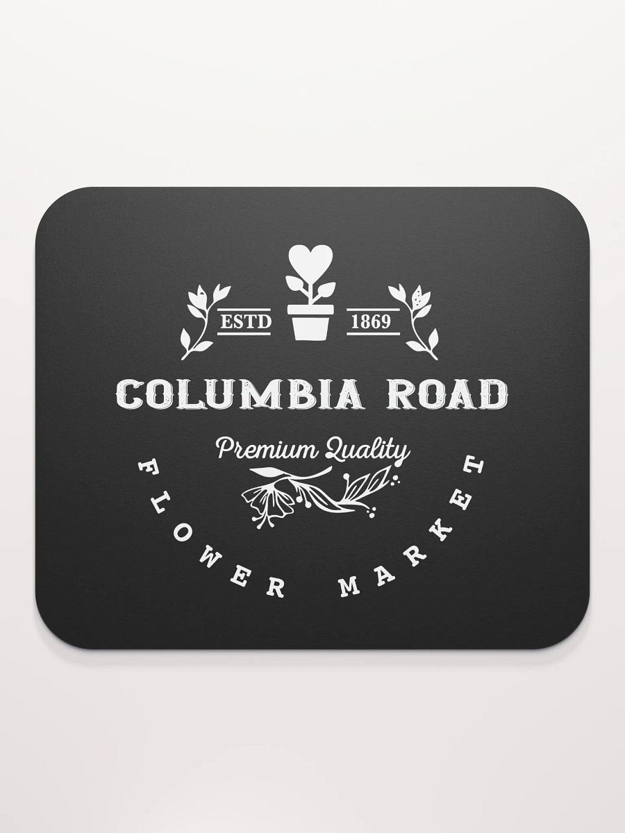 Columbia Road Market Mouse Pad (Black) product image (2)