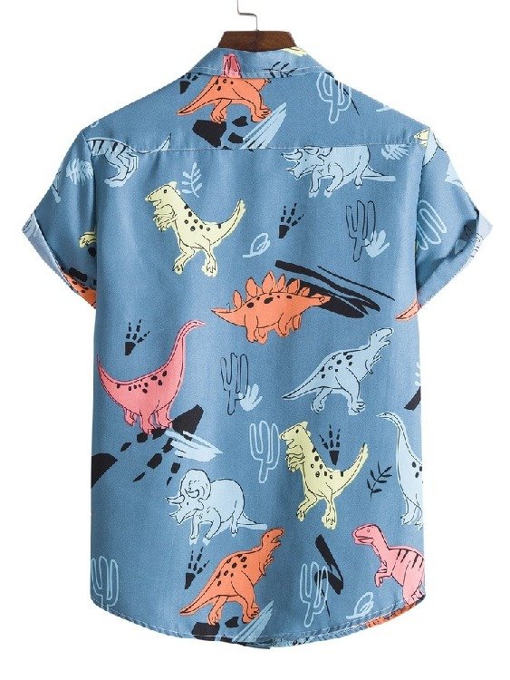 Hawaiian Beach Style Shirt Men's Casual Beach Suit Collar Short Sleeve product image (11)