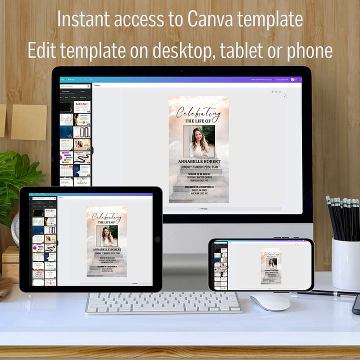 Stairs To Heaven Evite Canva Template product image (2)
