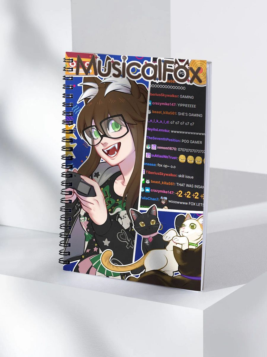 4 Year Streamversary Spiral Notebook product image (4)