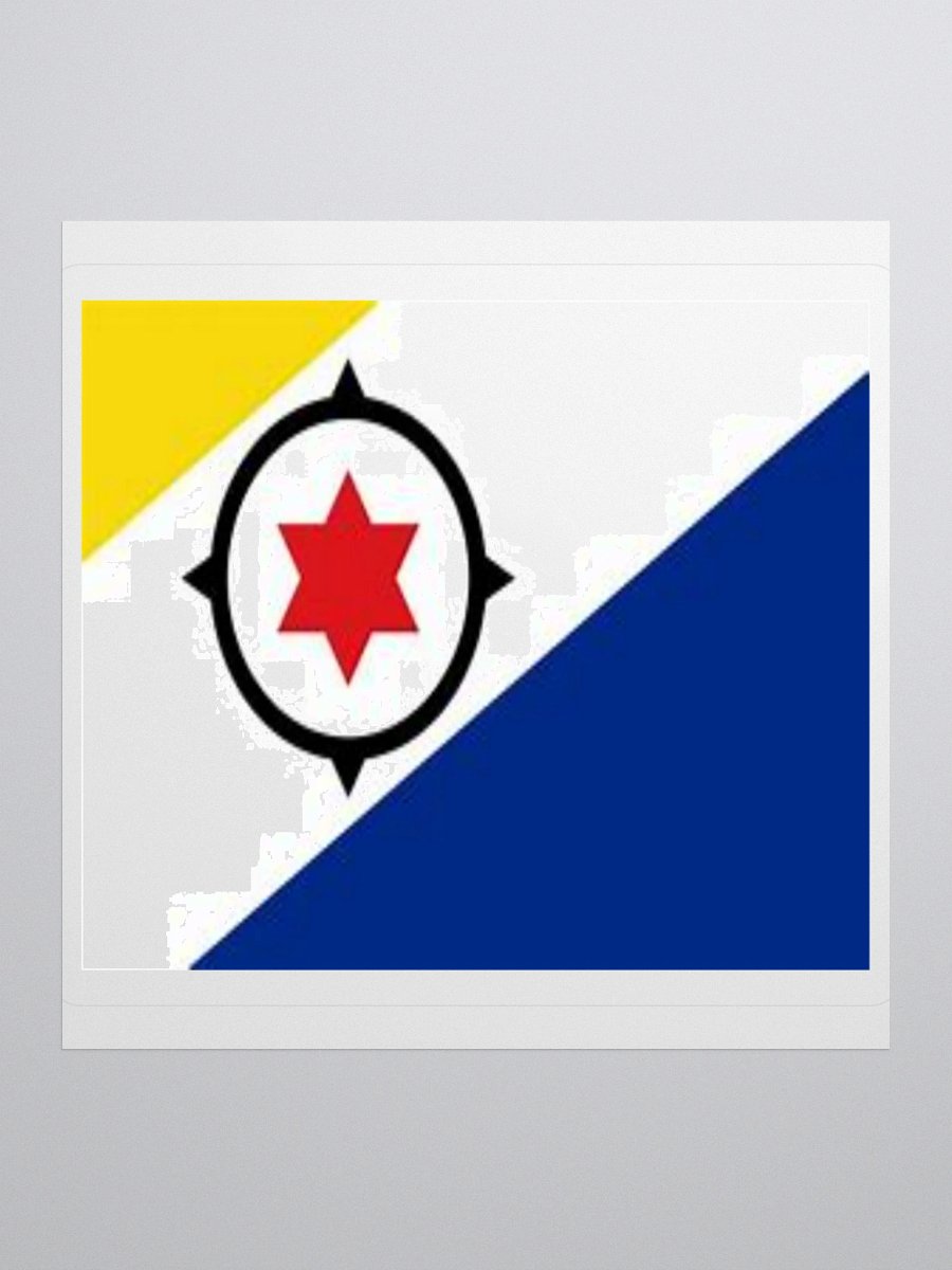 Exclusive Bonaire Flag Kiss-Cut Stickers - High-Quality Vinyl, Multiple Sizes product image (2)
