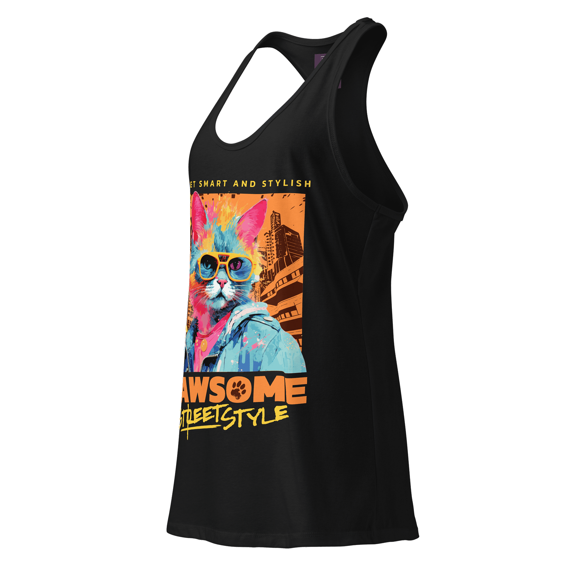 Pawsome Street Style | Next Level Racerback Tank Top product image (4)