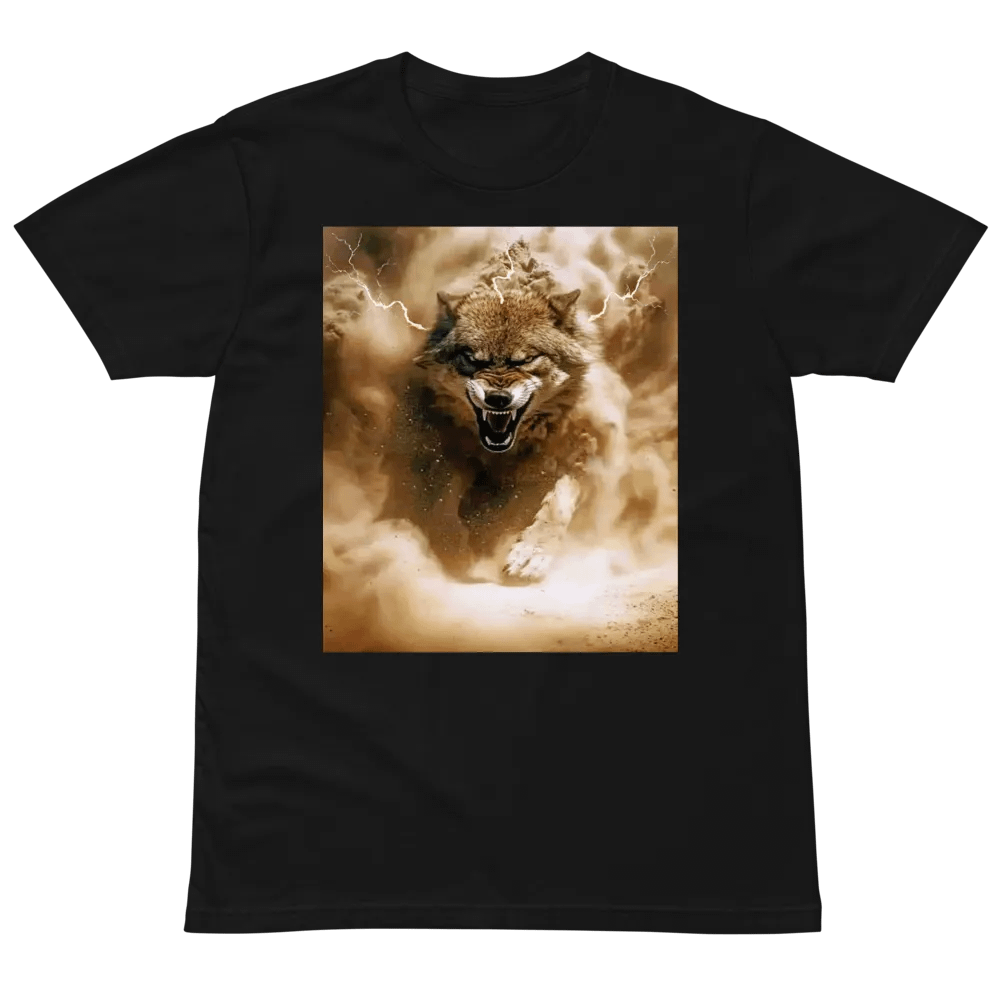 Thunderous Storm Wolf Unisex Tee product image (2)