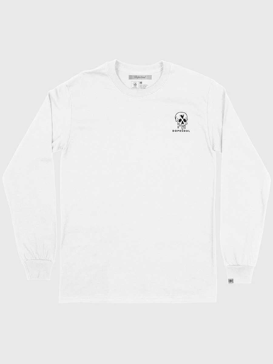 WHITE WORDMARK AND SKULL L/S product image (2)