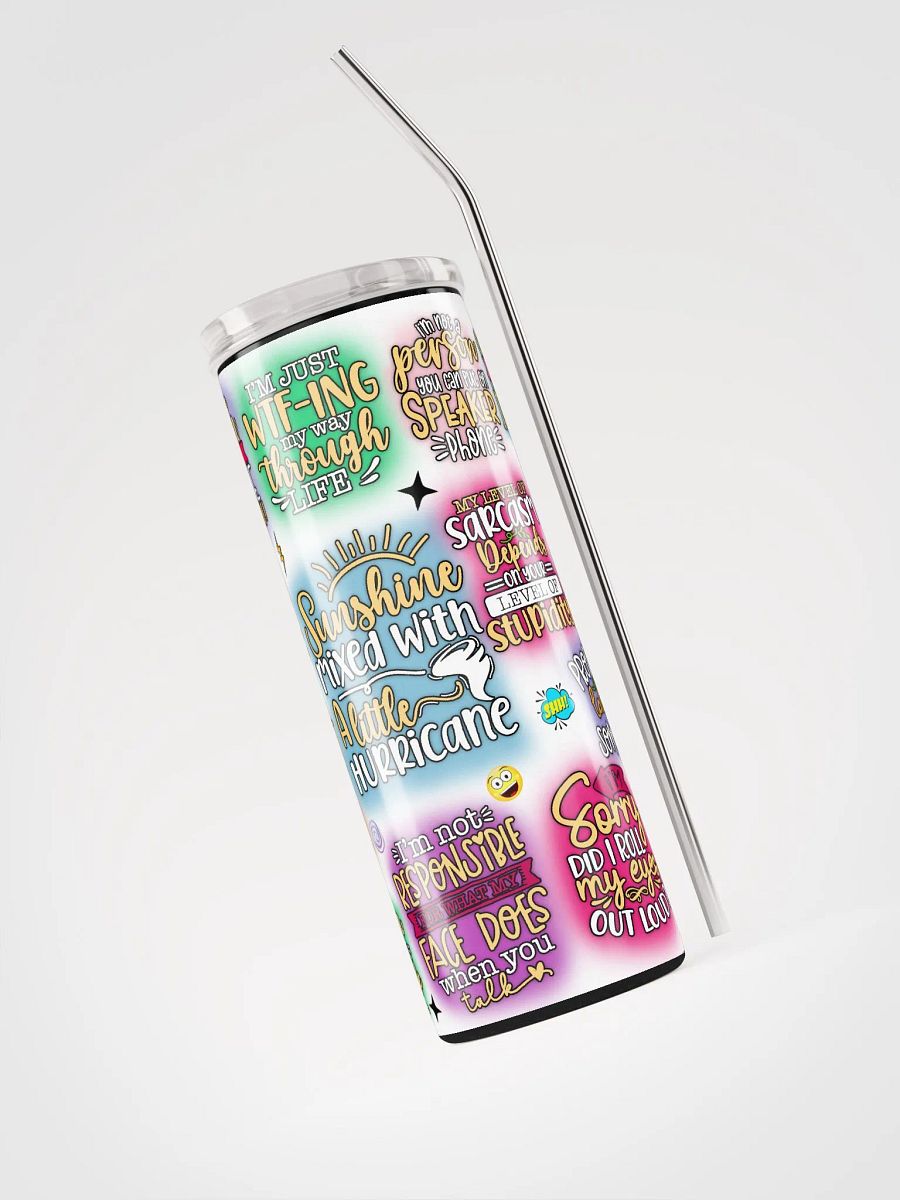 Sassy Stainless: Colorful Expression Stainless Steel Tumbler product image (5)