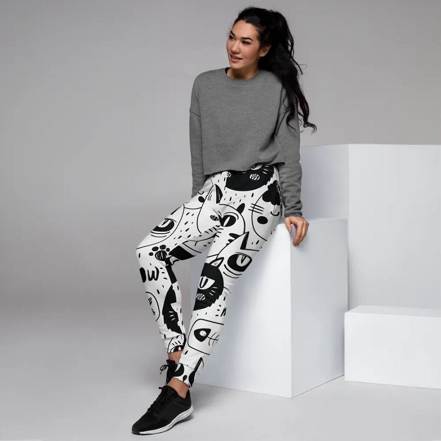 Women's Joggers Abstract Cat product image (6)