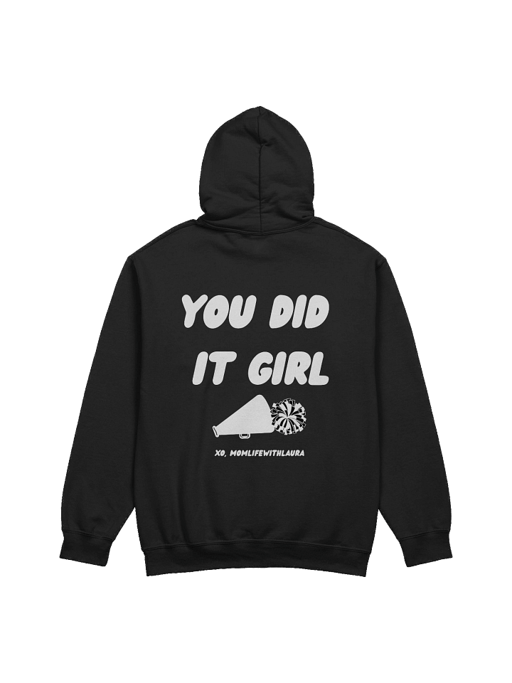You Did it Girl Cheer Hoodie - Black/White product image (2)