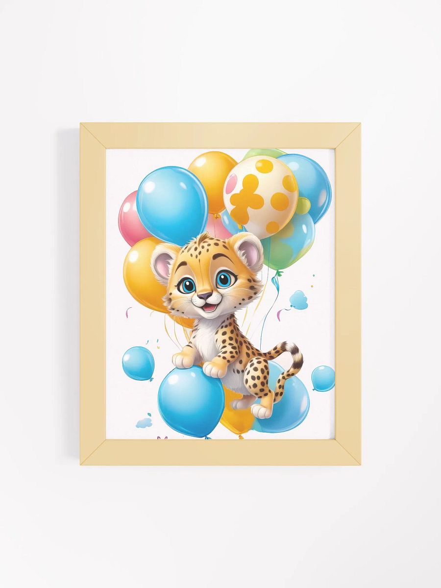 Cheetah Cub - Nursery Wall Art - Framed product image (3)