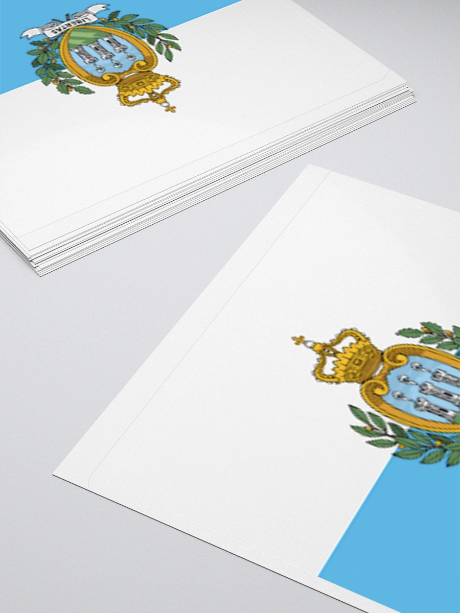 San Marino Flag Sticker - Durable Vinyl for Indoor Use - Multiple Sizes product image (12)