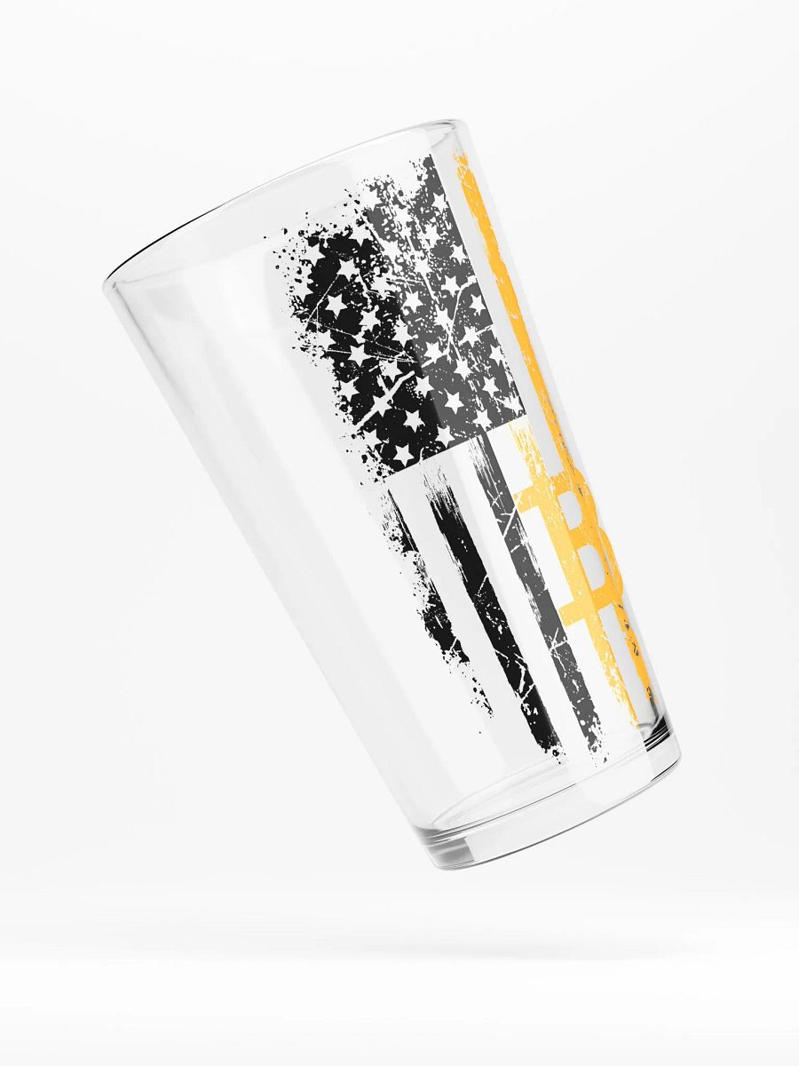 Bitcoin Flag Pint Glass product image (4)