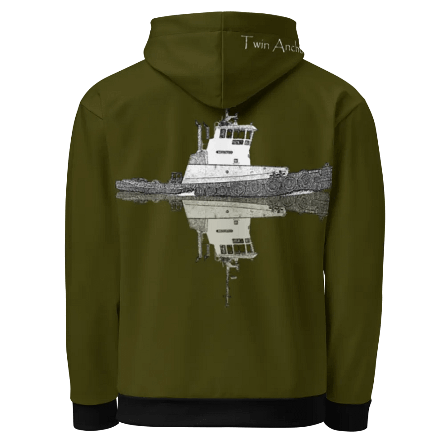 Green Westrac tug Hoodie product image (1)