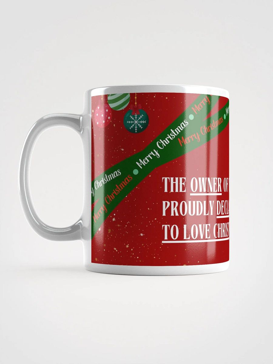 "Christmas Cheer Mug – Proud to Love Christmas!" product image (6)