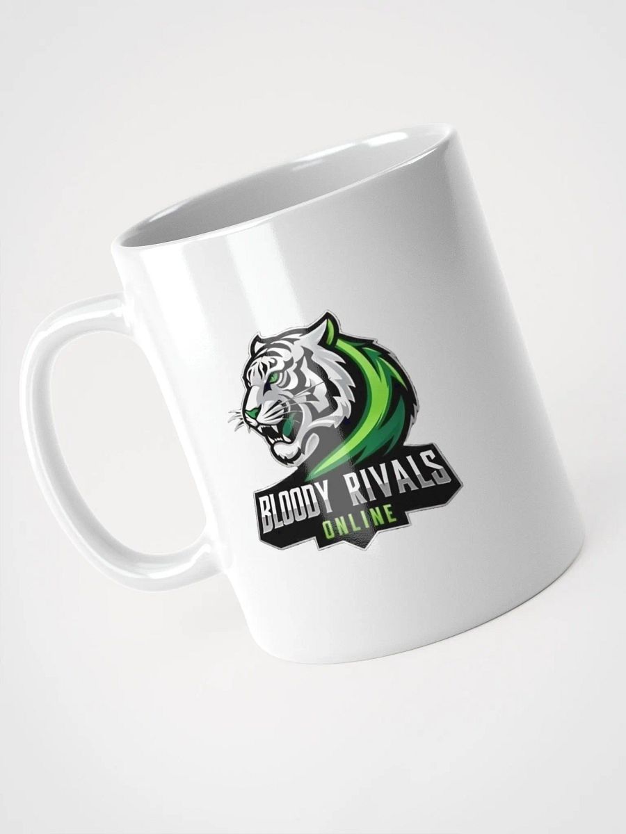 Fierce Tiger Logo White Glossy Mug product image (8)