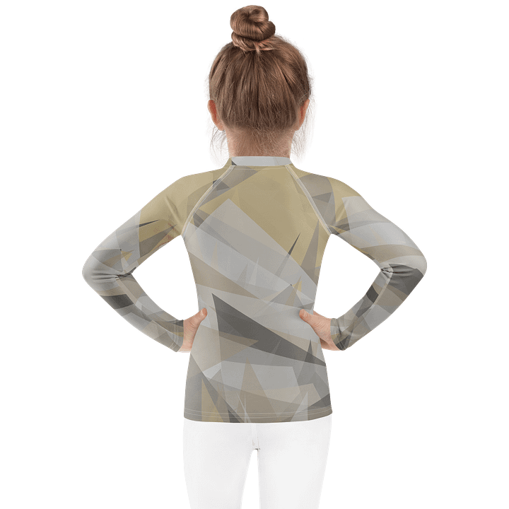 Customizable Geometric Kids Rash Guard product image (2)
