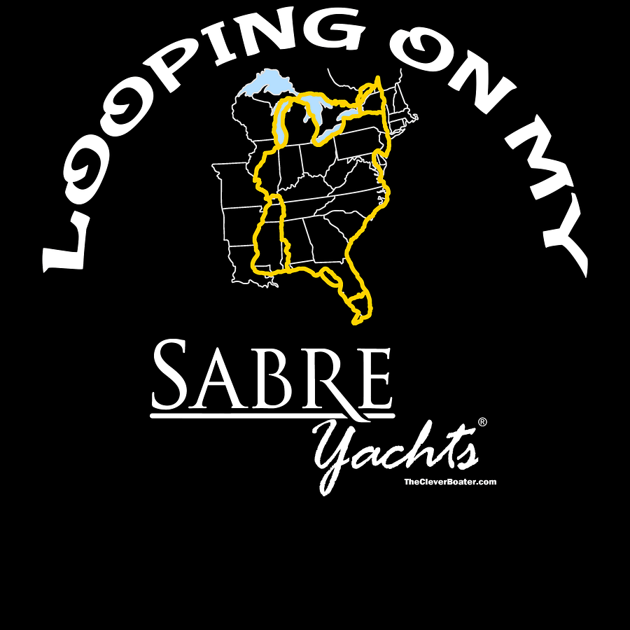 Looping On My Sabre - T-Shirt - Dark Shirt w/White Logo product image (5)