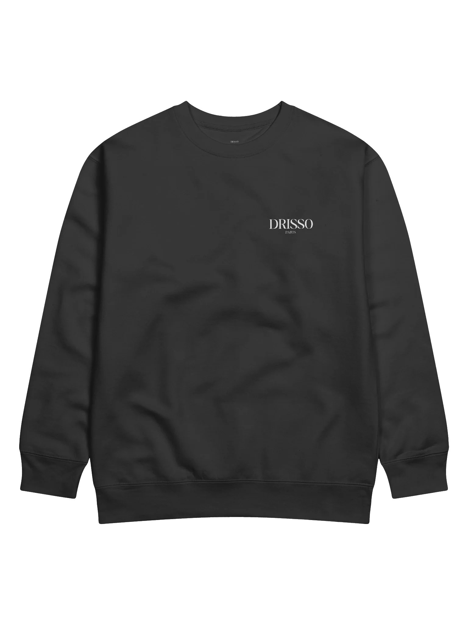 Drisso Paris™ Black Cotton Heritage Premium Sweatshirt product image (1)