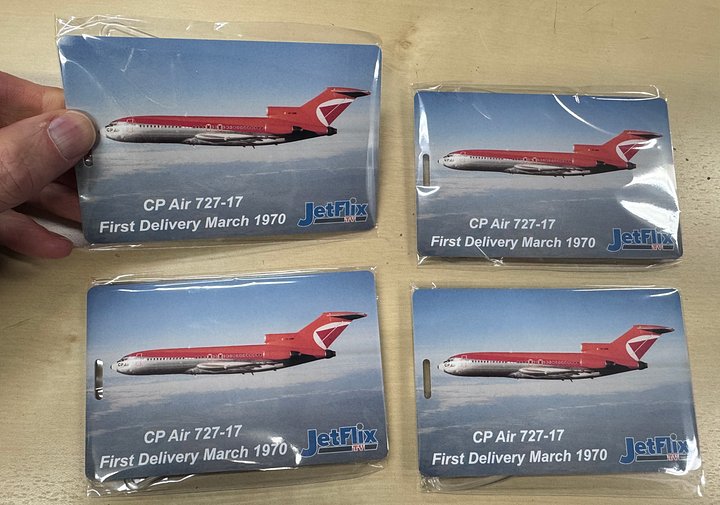 CP Air 727 luggage tag set of 4 product image (1)
