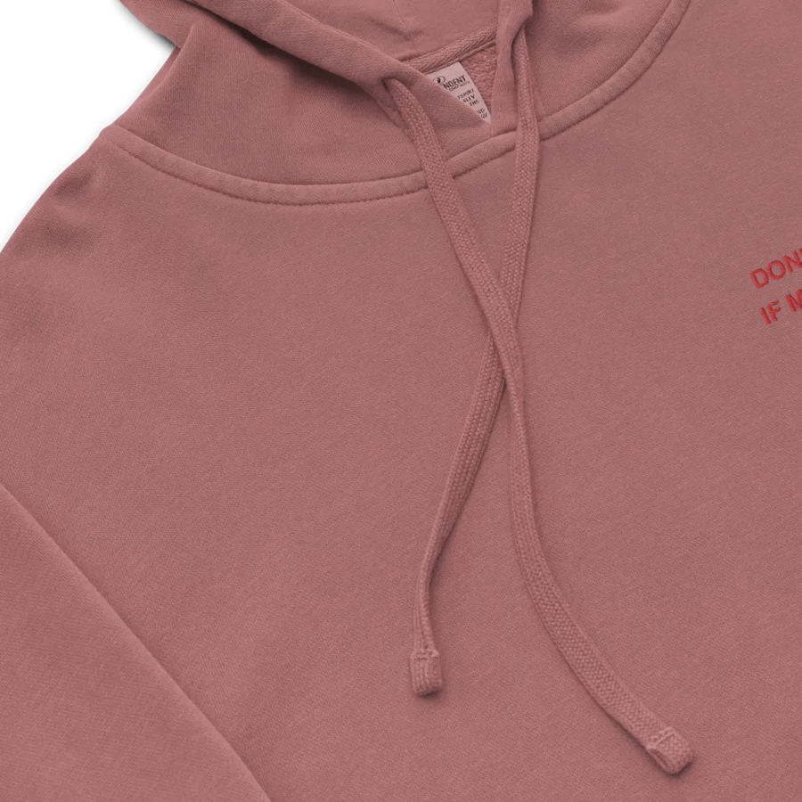 L.C. HEADPHONES ON (red) embroidered pigment hoodie product image (8)