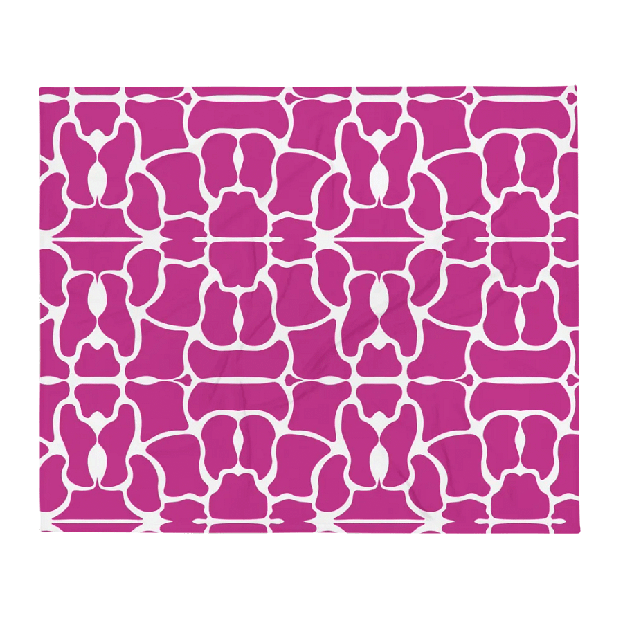 Pink Brick Mosaic Throw Blanket product image (2)