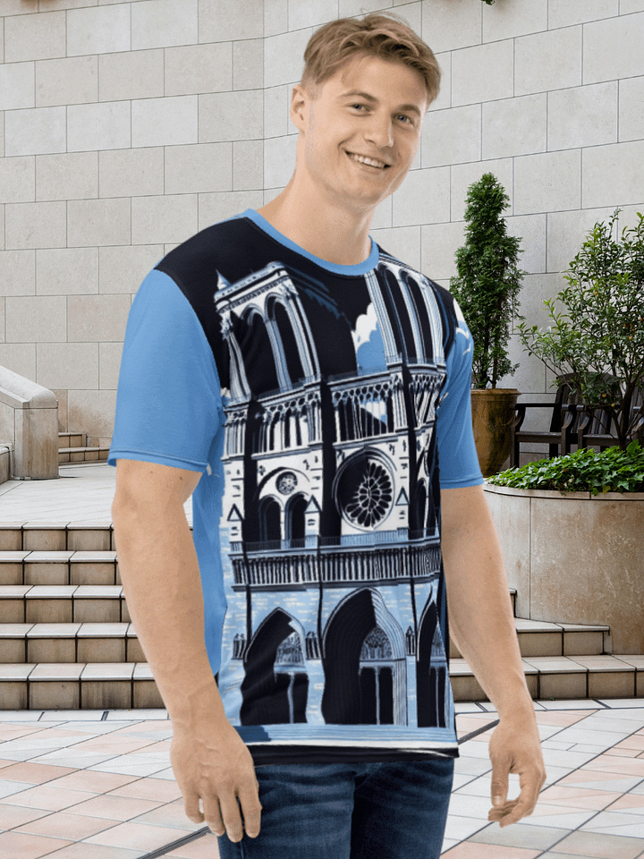 Notre Dam Cathedral Illustration Print Tee product image (1)