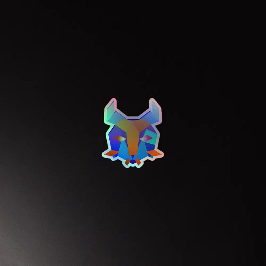 Lynx Head Holographic Sticker Set product image (3)