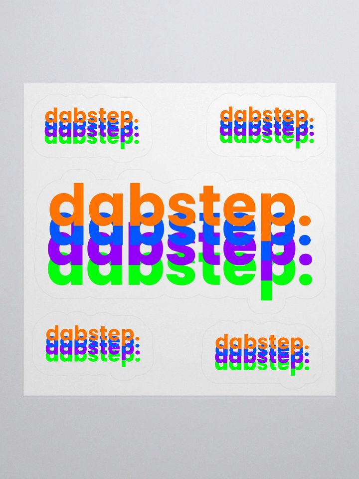 dabstep sticker sheet product image (2)