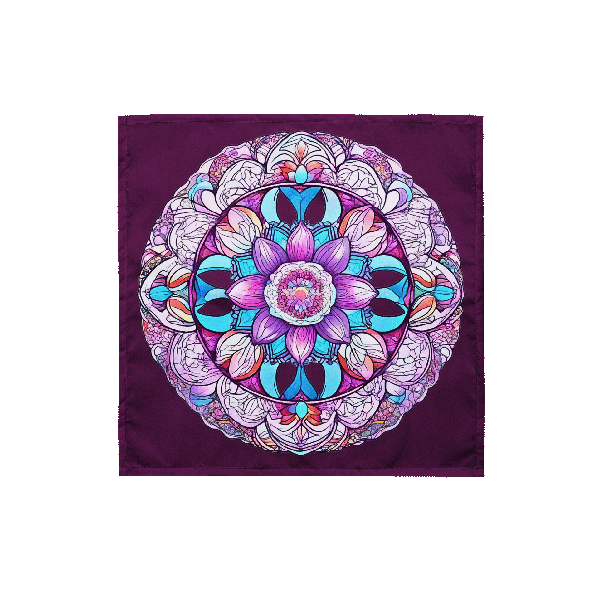 Moonlit Garden Mandala - Bandana product image (1)