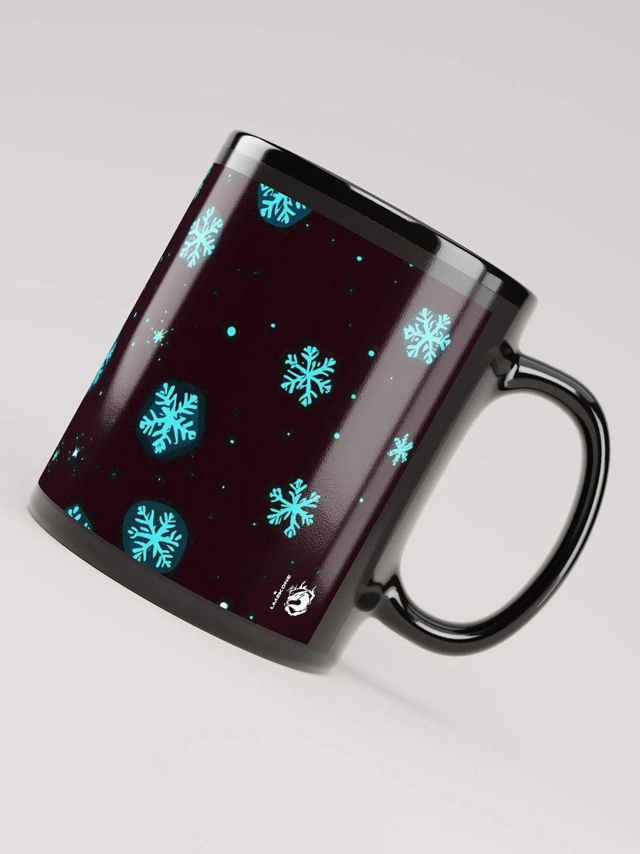 Starry Snowflake Black Mug product image (5)