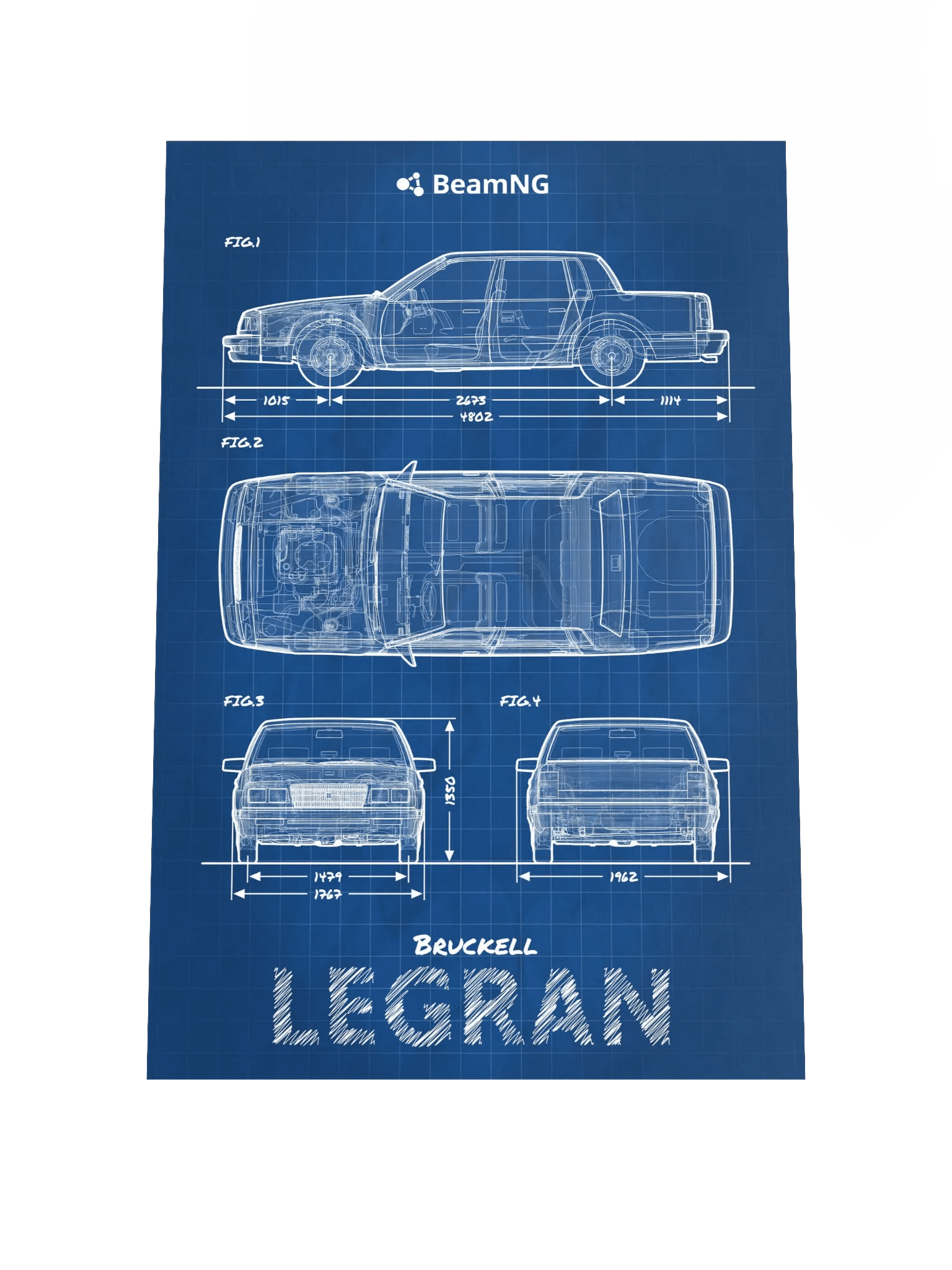 Bruckell Legran Blueprint Poster product image (1)